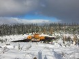 Metanor drill deployed at  Barry property in the Province of Quebec.