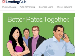 LendingClub matches borrowers and lenders including retail investors, banks and asset managers in what’s known as peer-to-peer lending.