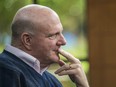 Steve Ballmer, owner of the Los Angeles Clippers and former chief executive officer of Microsoft Corp., during an interview.