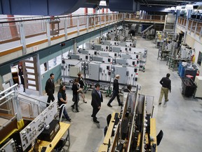 The Instrumentation Lab and Learning Loft at a campus of Ontario's Flemming College. Tech and engineering support will contribute to the growth in service exports, the Bank of Canada says.