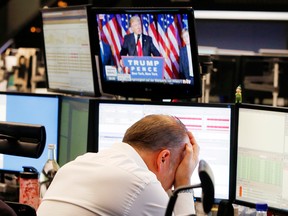 Traders react to Trump victory.