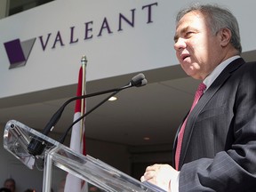 Valeant Pharmaceuticals International Inc CEO Joseph Papa.