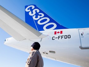 Bombardier's CSeries aircraft.
