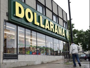 A Dollarama store is seen Tuesday, June 11, 2013 in Montreal. Dollarama Inc. saw its third-quarter profit grow to nearly $110.1 million compared with nearly $100.1 million in the same quarter a year ago.