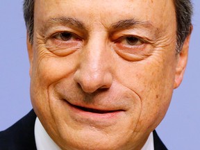 European Central Bank President Mario Draghi made clear that he was not offering an outright winding-down of the program.