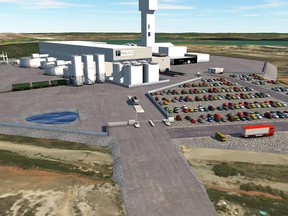 Rendering of proposed mill at Falco Resources' Horne 5 project in the Province of Quebec