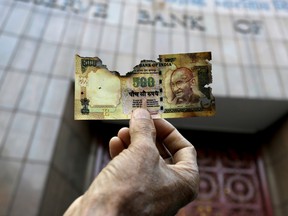 Designed to eliminate corruption, Modi outlawed existing 500 rupee (US$7.40) and 1,000 rupee notes on Nov. 8, which wiped out more than four-fifths of the nation's currency.
