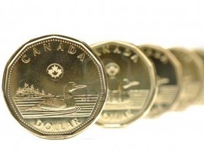 The loonie strengthened to a fresh seven-week high today.