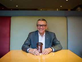 John Betts, CEO of McDonald's Canada, poses for a portrait in McDonald's Toronto headquarters