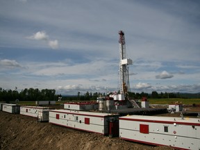 A drilling rig owned by Savanna Energy Services Corp.