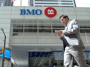 The Bank of Montreal building at King Street and Bay Street in Toronto, ON on Tuesday, August 25, 2015.