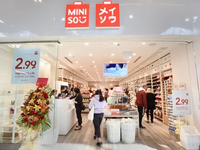 Miniso opened stores in Canada for the first time in 2017.