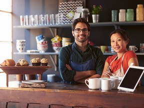 Many types of franchise businesses, from coffee shops to health care to cleaning services offer a way to become self-employed.