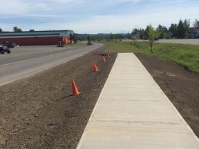 Smithers' 30-metre-long sidewalk to nowhere, which cost a business owner $10,000 to build.