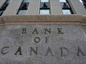 The Bank of Canada building is pictured in Ottawa