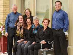 Lighthouse Money Management staff outside their Goderich office.