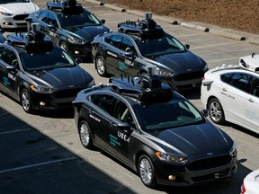 Dozens of self-driving Ford Fusions are taking part in a pilot program with Uber in Pittsburgh.