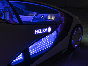 Toyota unveiled  its Concept-i vehicle which is equipped with an artificall intelligence system that the carmaker says 'learns with the driver, building a relationship.'