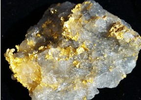 Visible Gold from Cartier Resources' exploration work in the Abitibi