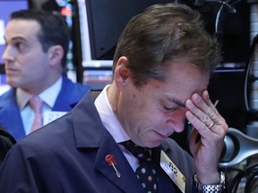 North American stocks are falling today as the Trump administration turned its attention to reworking trade deals in Asia and North America.