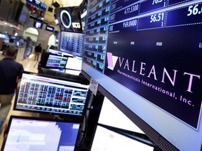 Valeant Pharmaceuticals International Inc's U.S. shares jumped 13 per cent to US$17.36 at 6 a.m. New York time in trading before U.S. exchanges opened.