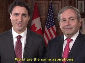 Justin Trudeau and his ambassador to Washington, David MacNaughton, issued a video congratulating and welcoming members of the incoming U.S. Congress, stressing Canada has no bigger partner than its neighbour to the south.