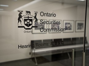 The Ontario Securities Commission in Toronto, Ontario on Friday, October 31, 2014.
