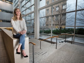 Lindsey Goodchild, a Canadian entrepreneur who has availed herself of the facilities at Canada House. She is shown at MaRS Discovery District in Toronto.