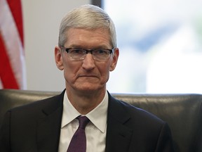 Tim Cook is not pleased with Donald Trump