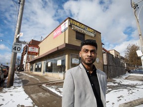 Sai Tirulokan stands in front of a commercial building at 1836 Davenport Road in Toronto. The building stands on an attractive lot in a growing neighbourhood.