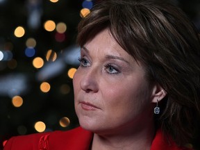 Premier Christy Clark is photographed during her annual year end interview in her office at the Provincial Legislature in Victoria, B.C., Friday, December 16, 2016