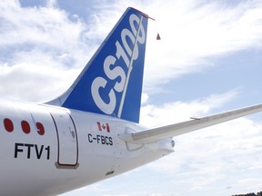 Bombardier's CSeries aircraft.