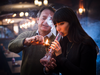 Jodie and Marc Emery, owners of Cannabis Culture, at their store on Church Street in Toronto.