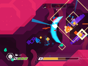 The visually intense shmup Graceful Explosion Machine is designed for both short sessions and lengthy high score runs, making it ideal for Switch's portable mode and also when connected to a TV in a living room while lazing on a couch.