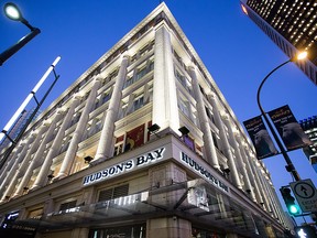 A Hudson's Bay Co. store stands in downtown Vancouver, British Columbia, Canada, on Wednesday, Jan. 11, 2017.