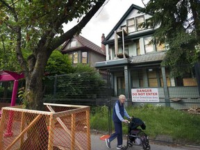 An architecture professor at the University of British Columbia says about a quarter of detached homes in Vancouver could be torn down in just over a decade.