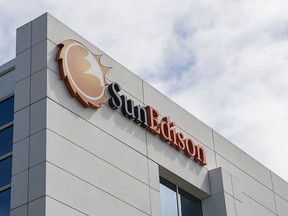 The SunEdison Inc. solar headquarters building stands in Belmont, California, U.S., on Monday, May 9, 2016.