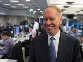 William Downe, CEO, Bank of Montreal, at BMO Bank's trading floor in Toronto.