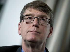 Timothy Lane, deputy governor of Bank of Canada, listens during the Finance Sustainability Initiative conference in Montreal, Quebec