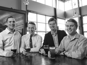 The CleanSlate team at the 43North incubator; CEO Taylor Mann is second from left.