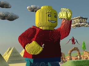 Lego Worlds lets players build anything they want within procedurally generated worlds. You can sculpt the land, place pre-made objects, or build your dream model brick by brick. It's all up to you.