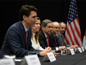 Prime Minister Justin Trudeau meets with energy leaders on the margins of CERAWeek energy conference in Houston, Texas