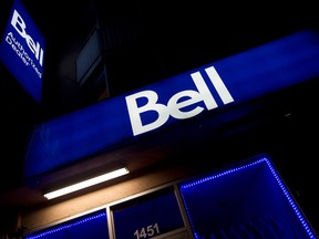 BCE Inc said net income attributable to its shareholders fell to $679 million, or 78 cents per share, in the first quarter ended March 31, from $707 million, or 82 cents per share, a year earlier.
