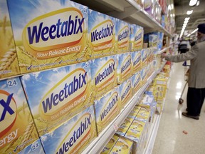 Packets of Weetabix breakfast cereal