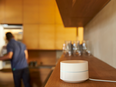 Google Wifi is seen in a kitchen.