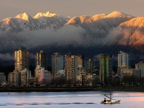 The Vancouver skyline