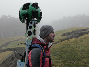 One of the cameras used to capture the Vimy Ridge memorial for Google Maps' Street View.