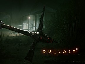 Many outdoor scenes in Outlast II are so poorly lit that you'll be faced with an almost completely black view when the battery for your night vision camera dies (which it will), leaving you to wander blindly amid creepy, murderous cultists.