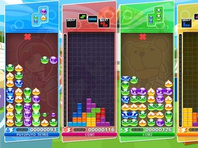 Puyo Puyo Tetris combines its two titular games in a variety of creative ways, from making players manipulate both types of blocks on the same board to quickly switching back and forth between Puyo Puyo and Tetris boards.
