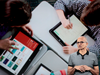 Satya Nadella, chief executive officer of Microsoft, speaksabout the Microsoft Surface laptop